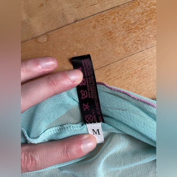 Ruffle coquette chemise sheer mesh top - Picture 7 of 8